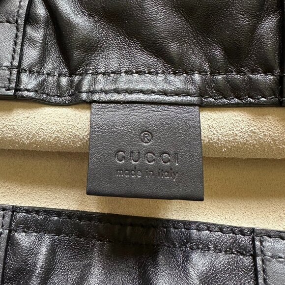 Gucci Cream Leather Backpack - Picture 7 of 8